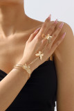 Alloy Spider Butterfly Bracelet With Ring MOQ 5pcs