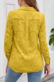 Plain Button Up Jacquard Shirt