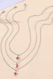 Sun Moon Star Necklace Set