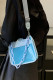 Button Closure Clear Chain Strap Shoulder Bag MOQ 3pcs