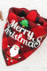 Merry Christmas Plaid Dog Scarf Bandage