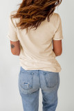 Khaki Cow Print HOWDY Graphic Tee