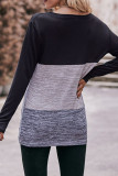 Colorblock Twist Knot Blouse
