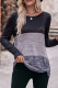 Colorblock Twist Knot Blouse