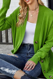 Button Up Pockets Knitting Cardigan