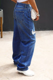 Blue Ripped Denim Jeans