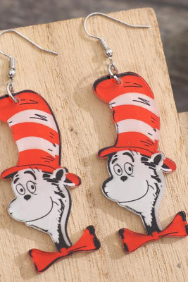 Cartoon Wood Earrings