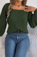 Square Neck Cable Knit Sweater