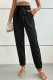 Black High Waist Pockets Jogger