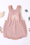 Rainbow Knitting Baby Romper