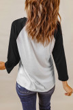 Black Leopard FALL BEAUTIFUL Graphic Raglan Long Sleeve Tee