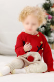 Reindeer Christmas Kids Sweater Romper