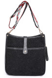 Aztec Strap Fleece Crossbody Bag