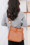 Aztec Strap Fleece Crossbody Bag