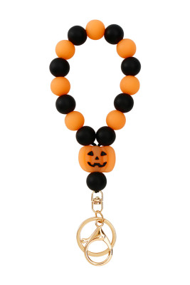 Halloween Bead Pumpkin Bracelet