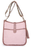 Aztec Strap Fleece Crossbody Bag