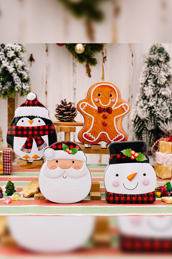 Santa Claus Snowman Christmas Candy Box