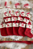 Cable Knit Christmas Socking MOQ 3pcs