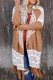 Brown Western Furry Knit Tassel Hem Cardigan