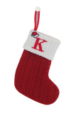 Cable Knit Christmas Socking MOQ 3pcs