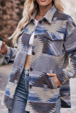 Aztec Print Button Up Shacket