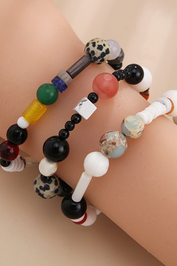 Colorful Beads Bracelet MOQ 5PCS