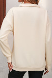 Plain Half Zipper Sweatshirt