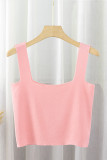 Plain Square Neck Cami Tank Top