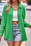 Plain Button Up Pocket Shirt