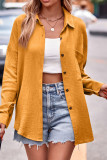 Plain Button Up Pocket Shirt