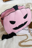 Halloween Pumpkin Glitter PU Bag