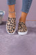 Leopard Print Flat Shoes