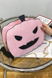 Halloween Pumpkin Glitter PU Bag