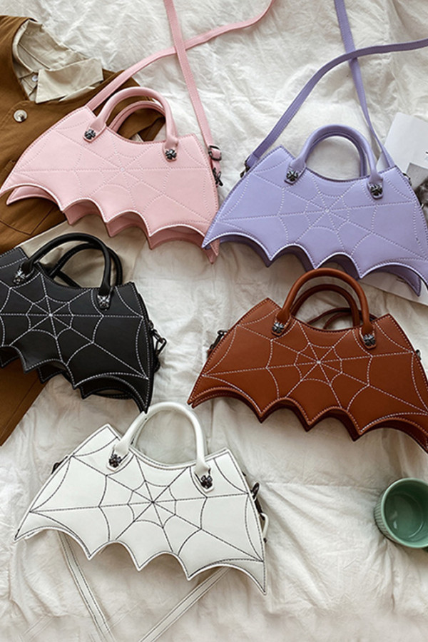 Halloween Bat PU Handbag