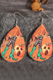 Pumpkin And Boots Halloween Earrings MOQ 5pcs