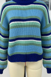 Colorful Rainbow Stripes Knitting Sweater