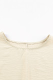 Apricot Smocked Wrist Shift Top
