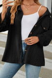 Plain Jacquard Open Button Jacket
