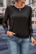 Black Lace Sleeves Pullover Sweatshirt