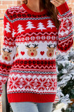 Reindeer Christmas Knitting Sweater