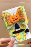 Halloween Pumpkin Bat Hair Clip