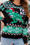 Retro Christmas Knit Pullover Sweater