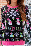 Retro Christmas Knit Pullover Sweater