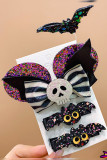 Halloween Pumpkin Bat Hair Clip