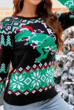 Retro Christmas Knit Pullover Sweater