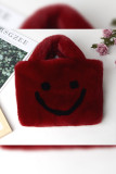 Smile Face Fluffy Hand Bag