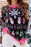 Retro Christmas Knit Pullover Sweater