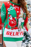 Retro Christmas Knit Pullover Sweater