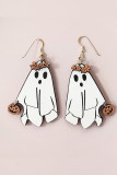 Halloween Ghost Wooden Earrings