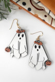 Halloween Ghost Wooden Earrings